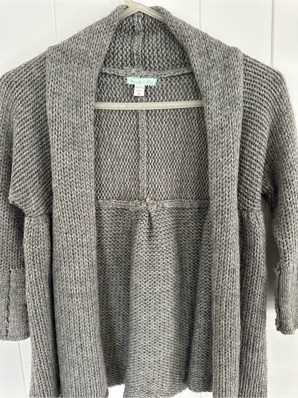 Kimchi & Blue Gray Open Front Cardigan Sweater Size Small, Urban Outfitters - Picture 2 of 8